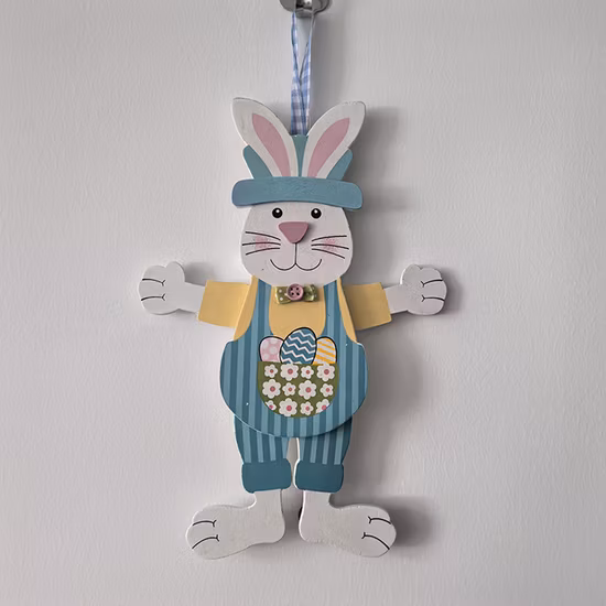 Wooden Easter Bunny Desktop Decoration Bunny Party Handicraft Decorations